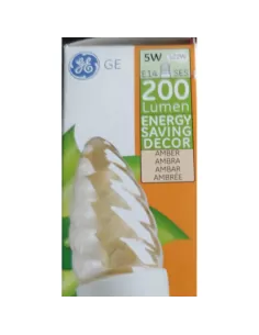 Iluminación general 72706 tortiglione ámbar e14 5w lpfle5twstcdl//luz cálida ámbar