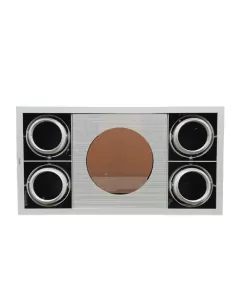 Iguzzini 3 f047 l10 0 frame recessed 4x75w or fixed reflex