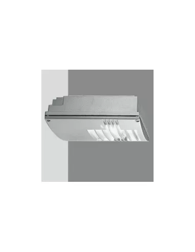 Iguzzini piastra di ancoraggio a parete grigia per radius 256x256x90 3 1080 015 0