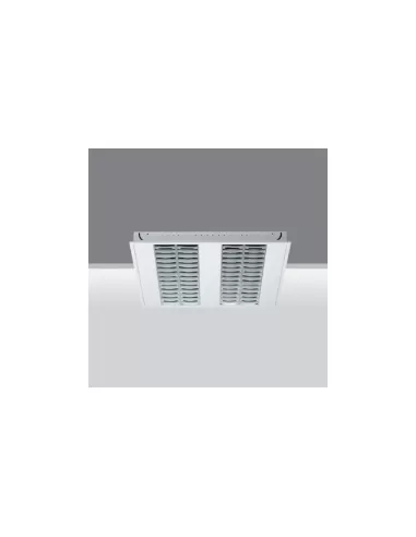 Iguzzini plafonnier encastrable blanc t16 596x596 4x14w électronique lumière foncée ip20 3 2654 001 0