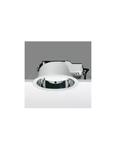 Iguzzini lucis tondo recessed 2x26w g24q-3 white//internal aluminium w//power supply ø232x100 3 3304 039 0