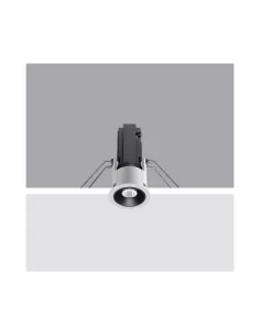 Système de spots encastrés fixes Iguzzini 3 3401 001 0, blanc 43, 2 x 18 W