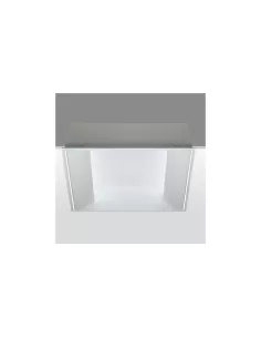 Iguzzini white recessed ceiling light base light 596x596 2x55w tc-l 2g11 electronic dimmable dali 3 3630 001 0