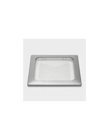 Jupe personnalisable Iguzzini 237x237 en polycarbonate avec écran gris transparent//nitrique 3 6045 0a1 0