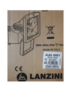 Lanzini 10312 Alex 70W gris avec lampe 2