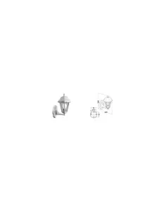 Lanzini 30901 vienne applique avec bras e27 blanc