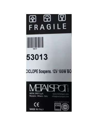 Suspension circulaire Metalspot 53013 12 V 100 W G53 blanche