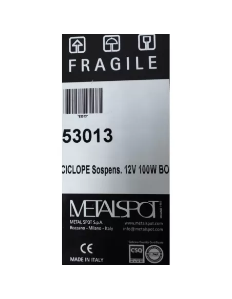 Suspension circulaire Metalspot 53013 12 V 100 W G53 blanche