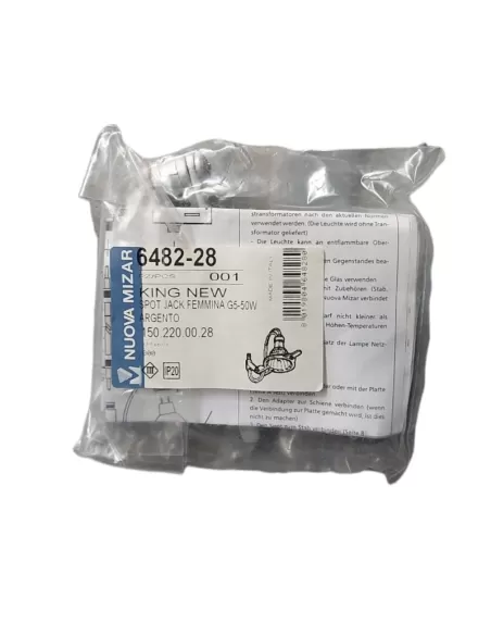 Mizar 6482-28 king new spot jack female g5-50w silver
