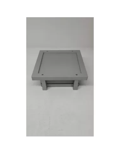 Prisma quatrix k wall/ceiling light 100w e27 metallic grey ip64 006412