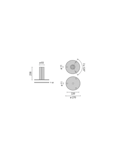 Prisma 008109 small black stylus flange