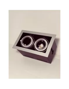 Forma 546675 éclairage micro multigimbal encastré 2x50w GU5,3 argent 2