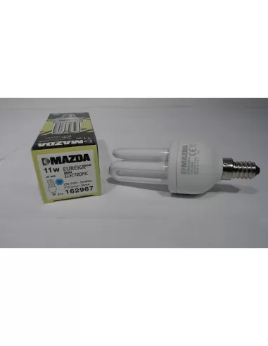 Lampe fluorescente miniature Mazda Eureka EL 11W 6500K E14 10162967