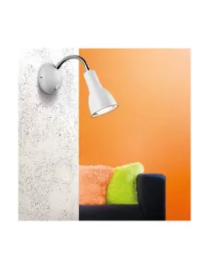 Pan international par086 clip de pared e14 r50 40w verde//cromo
