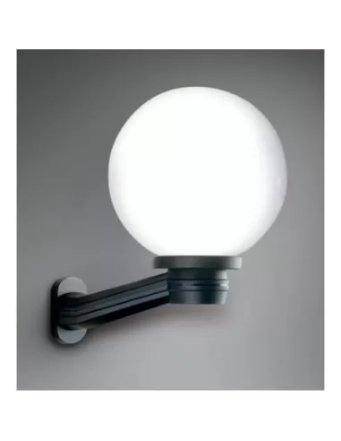 Ivela 1010-303 esfera 300 humo con adaptador e27 negro