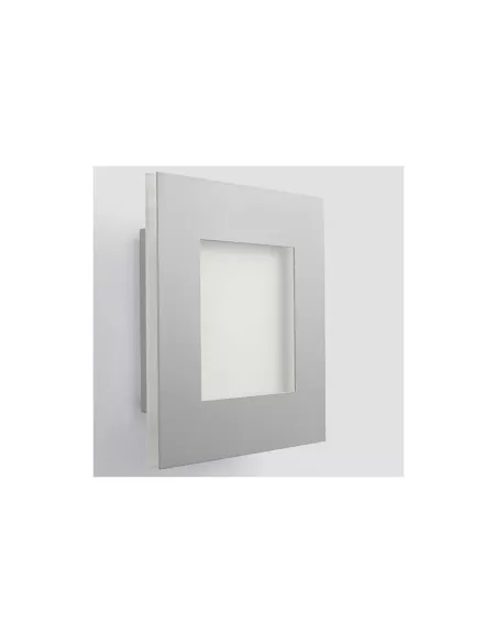 Trois luminaires a598 29 cadre 37 mural plafond es-e 2x26w électrique verre blanc aluminium