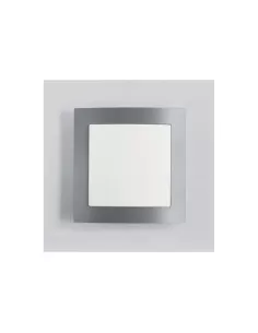 Trois lampes a645 29 carrées 54 c-w ip40 es-e 4x24w 2g11 grises
