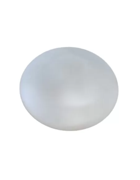 Bol en verre blanc satiné Fontana arte 2686-87, diamètre extérieur 14 cm, diam.attacco 6 cm