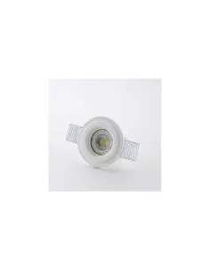 Isyluce 802 low round recessed spotlight h24 in plaster GU10 35w max