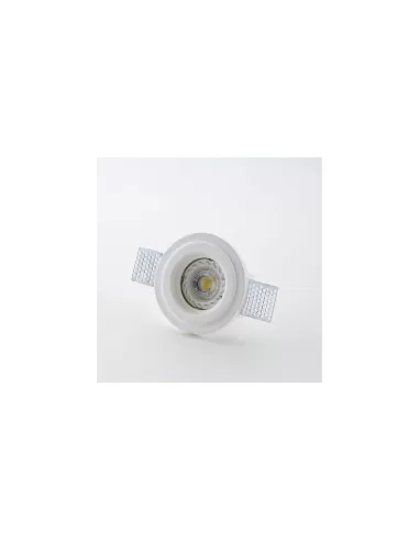 Isyluce 802 faretto incasso tondo basso h24 in gesso gu10 35w max