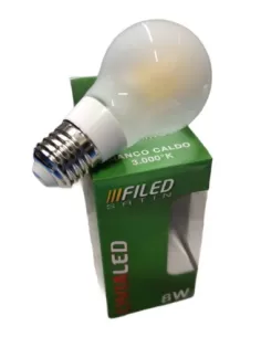 Arteleta sfl8 ww sphère satinée led e27 8w 3000°k blanc chaud