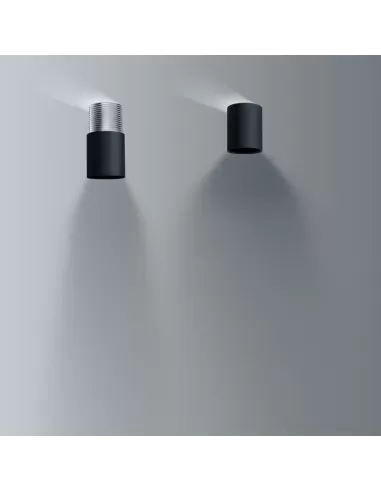 Plafonnier Leucos 0302254380002 dot pl noir e27