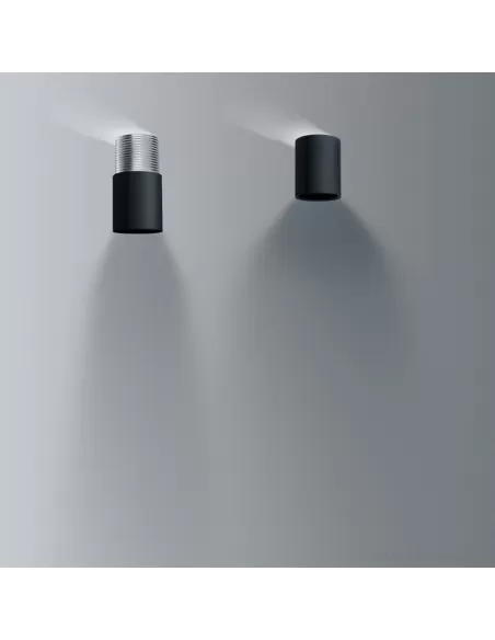 Plafonnier Leucos 0302254380002 dot pl noir e27