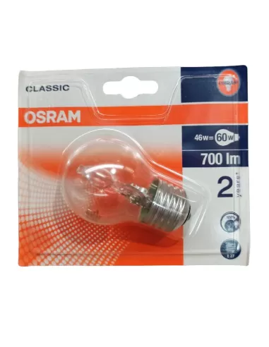 Ampoule LEDvance h64543pcla sphérique E27 46W 230V transparente CLA 45 mm Osram