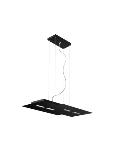 Rossini illum pon006n LED suspension 4x13w black l 770 mm - w 410 mm - h 55 mm max cable 1200mm