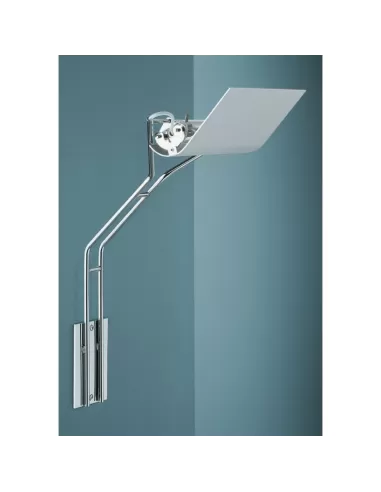 Fontana Arte 2799//300 Chrom Calle Wandleuchte 230 W R7S 230 V H45 mit 2 transparenten Gläsern