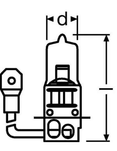 Ampoule Osram A64151 55 W 12 V, lot de 22