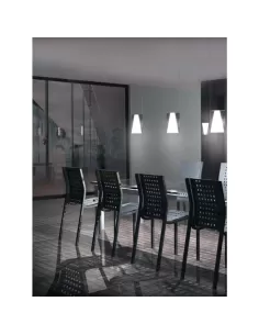 Tre ci luce a512 ko-no light 22 s suspension 1x100w e27 structure en aluminium diffuseur opale 2