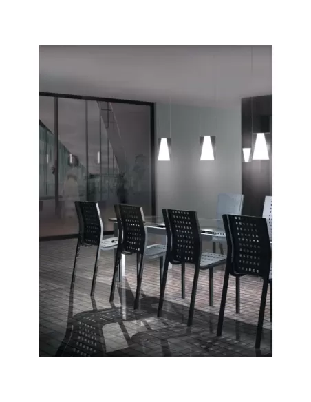 Tre ci luce a512 ko-no light 22 s suspension 1x100w e27 aluminum structure opal diffuser