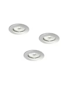 Fosnova 0643 sirio kit incasso 3x3w pw led bianco faretti grigio senza alimentatore