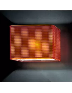 Applique murale Fontana Arte 5400AR 1 x 150 W E27, style lounge, orange