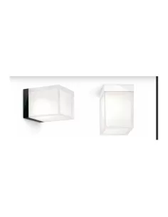 Targetti 401419 plafonnier espace 2x42w gx24q-4 verre satiné gris ip40