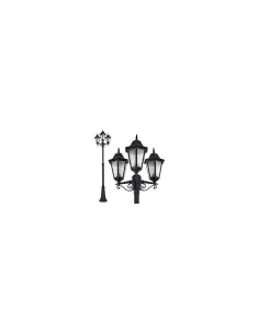 Lampadaire à trois lumières carrées moyennes