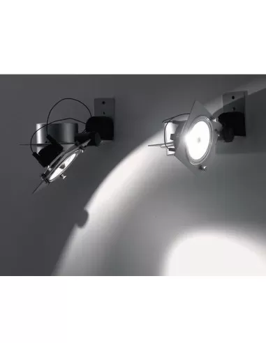 Martinelli luce 2837//p junior wall and ceiling luminaire 1x75w g53 gray