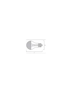Havells sylvania 0017744 sphère capuchon argenté a45 40w e14 240v 2