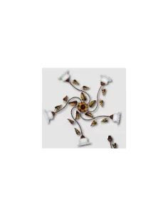 Ducato gold ceiling light 5 lights e14 c