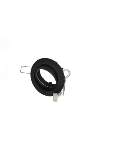 Mov15n faretto incasso tondo orientabile foro 75mm gu5,3 50w nero