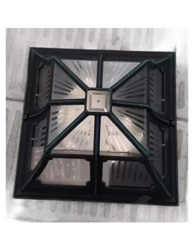 Nobile illuminazione 3104//00//nyve plafonnier 30x30 noir//vert