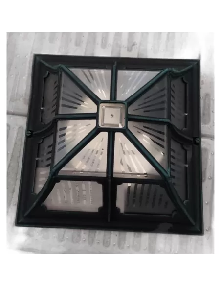 Nobile illuminazione 3104//00//nyve plafoniera 30x30 nero//verde