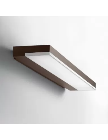 Applique murale Artemide M164510 couleur chocolat, tube T16 2 x 24 W, sans variateur.