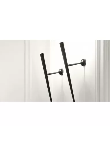 Lumen center 16600 102 Trylon lampada parete 1x150w e14 nero opaco L.765mm (1 pezzo)