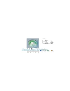 Nobile 4117//am spot encastrable fixe dicr 50mm couleur ambre