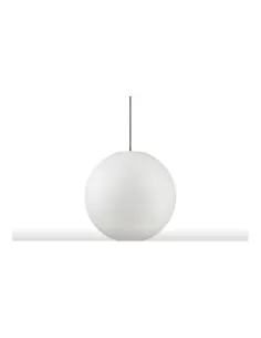 Fontana arte 5102//1an suspension tige rigide en aluminium avec sphère blanc opale d 30
