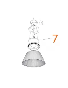 Diffuseur gravé de remplacement Flos 03321 pour Romeo Moon F / Moon t2 / soft F / soft T2 2