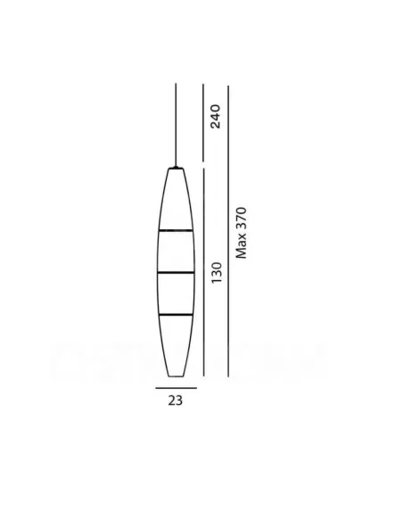 Diffuseur d'extérieur Foscarini 150s00 Havana, jaune crème