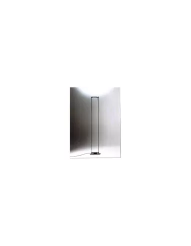 Lampadaire Greta avec structure chromée//diffuseur noir e14 30w